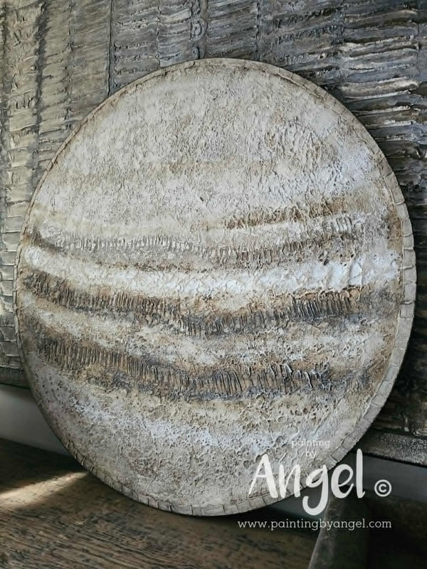 Abstracte naturel textuur muurcirkel