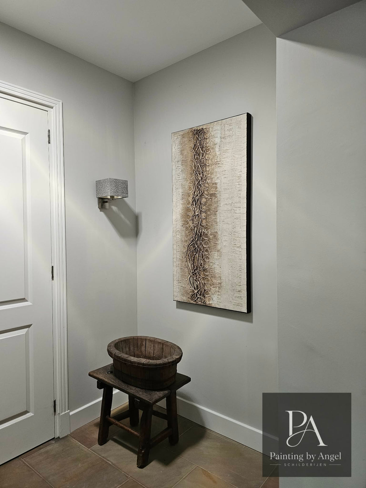 Pittura a trama in stile country chic