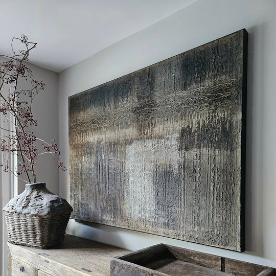 Rustic country rugged texture painting 100x140