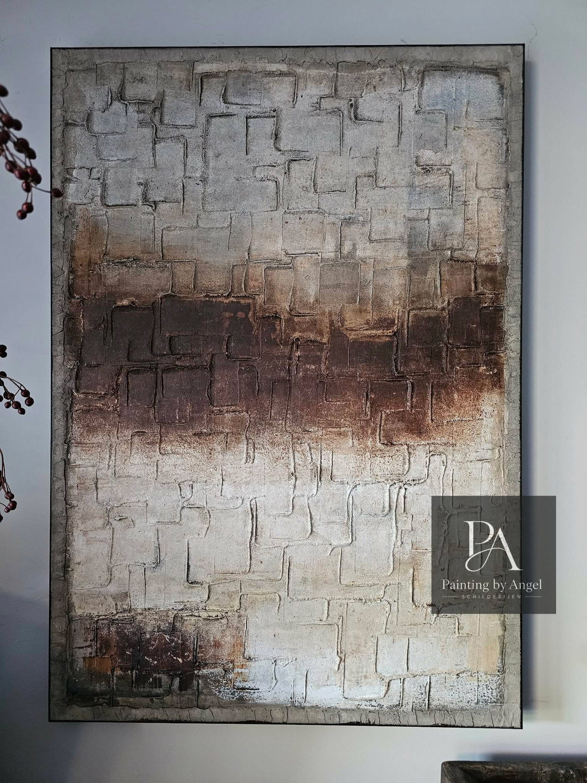 Abstract textuur schilderij roest
