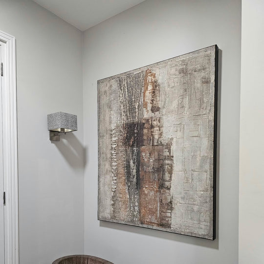 Abstract texture painting in earth tones 100x120