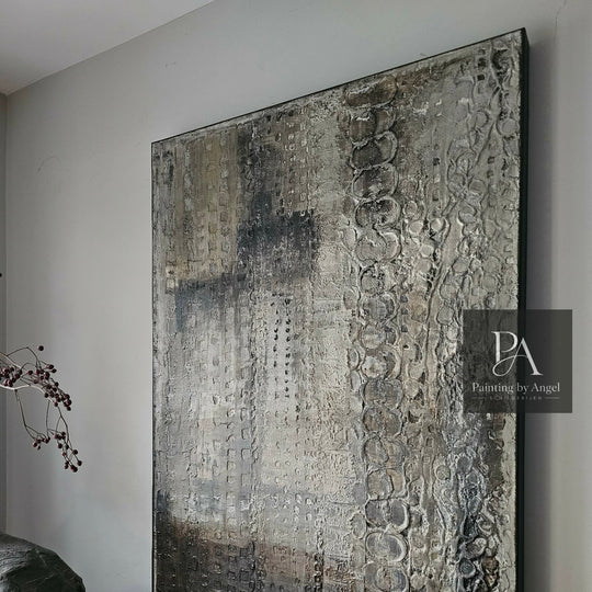 Abstract texture painting rustic and unique 70x100