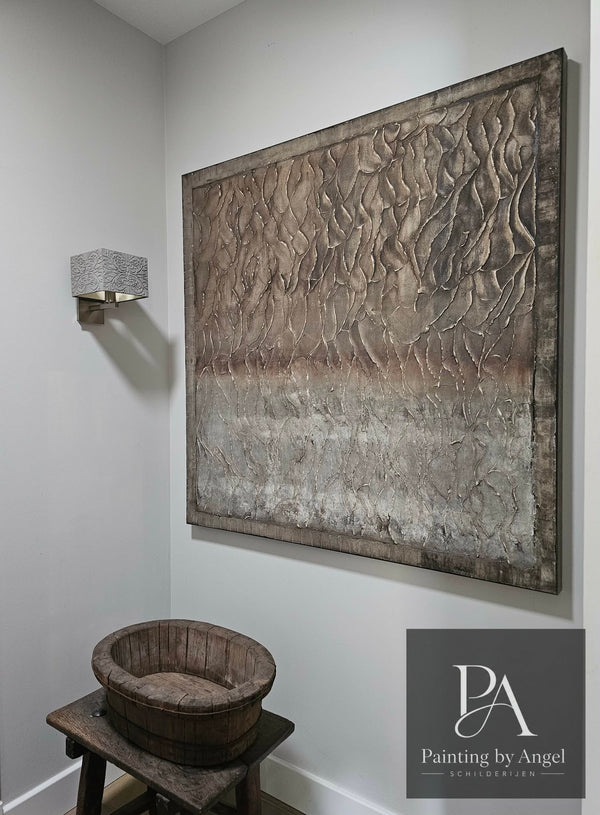 Abstract stone textuur schilderij