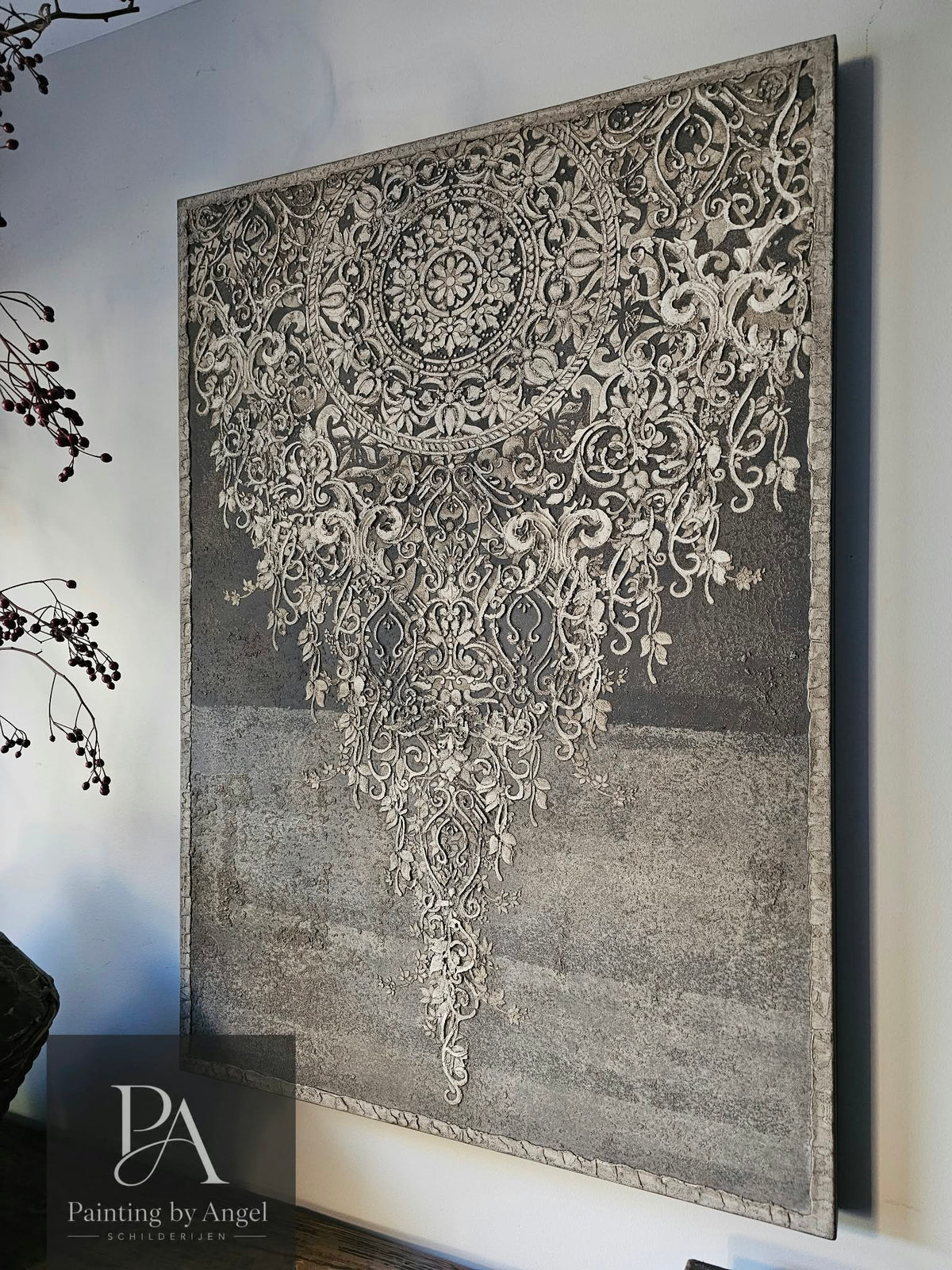 Rustiek landelijk textuur print schilderij B 70x100