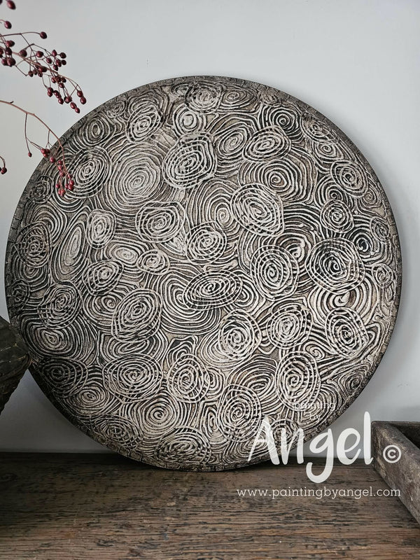 Abstracte circle textuur muurcirkel