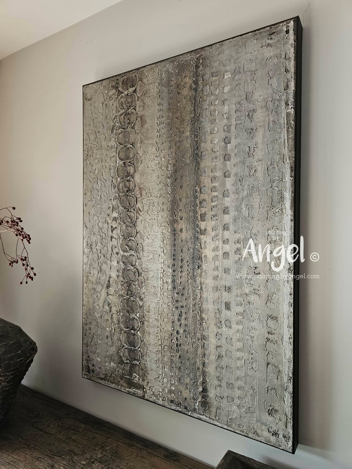 Uniek abstract textuur schilderij