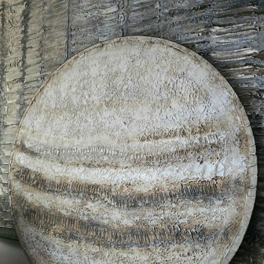 Abstracte naturel textuur muurcirkel