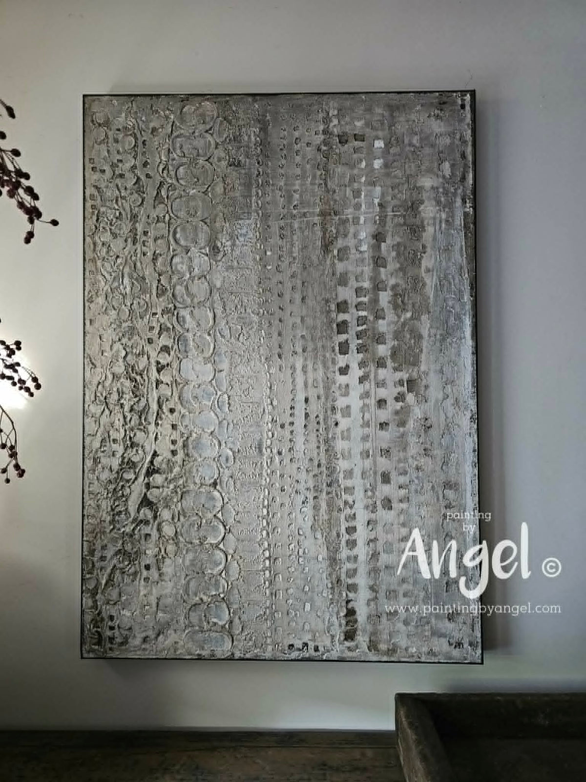 Naturel abstract textuur schilderij