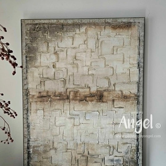 Abstract textuur schilderij naturel